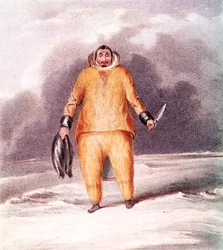 Kunana, ein Eskimo, graviert von John Brandard (1812-63), gedruckt von Graf und Sorel